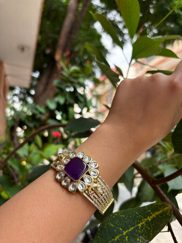 KUNDAN AND MOISSANITE BRACELET (D-2)