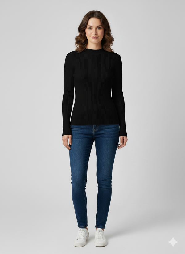 RIBBED SKIIVY TOP FOR WOMEN