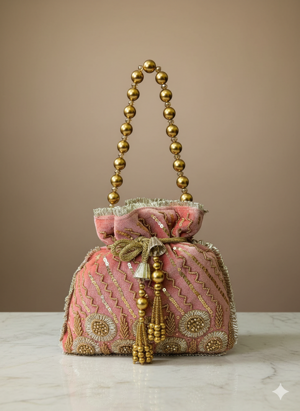 MEHREEN VELVET POTLI BAG