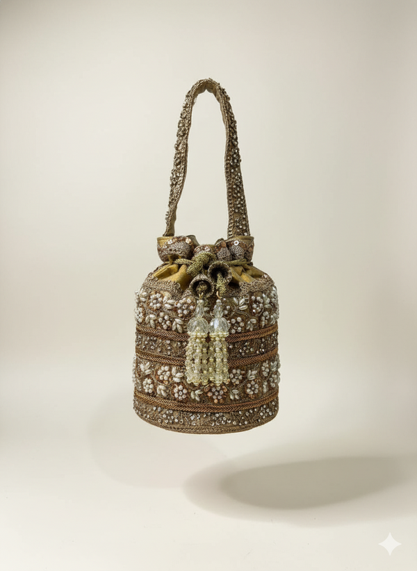 MAHAJABEEN PEARL POTLI BAG