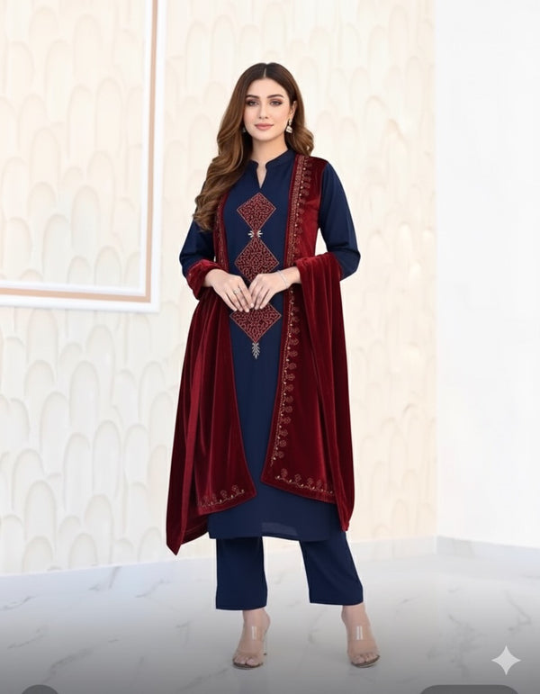 NIHALA LORINA WOOLLEN SUIT SET