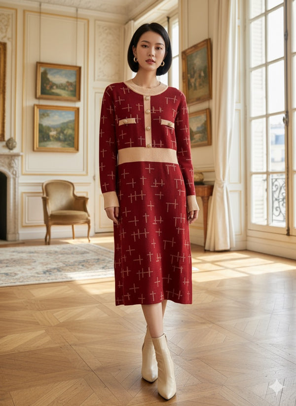 WINTER EYELET KNIT TUNIC