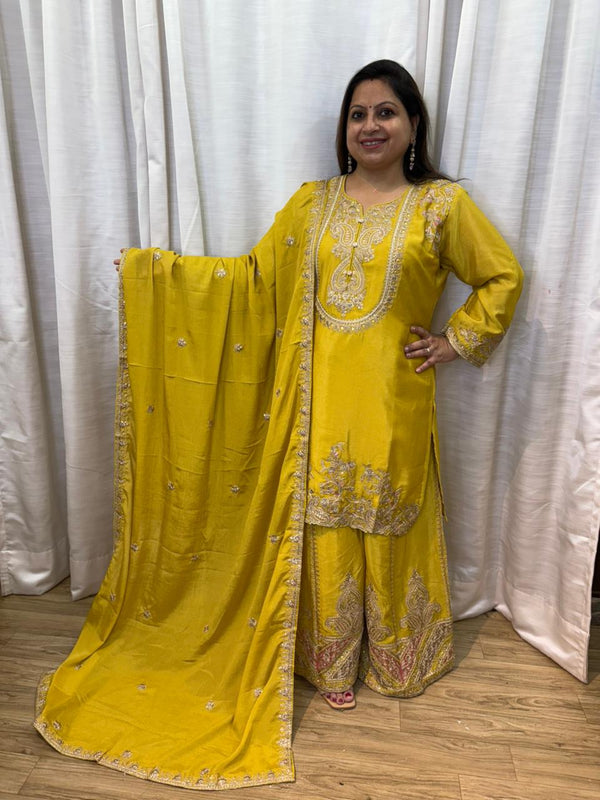 EMBROIDED FORMAL SHARARA SET