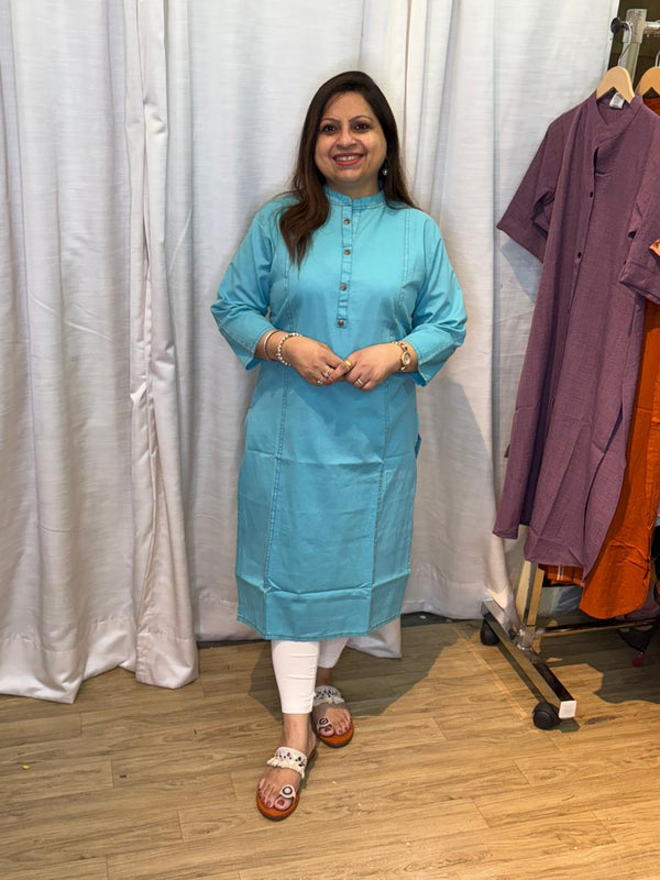 DENIM BABY BLUE KURTA