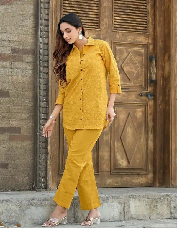 SCHIFFLI COTTON COORD SET (Meena)